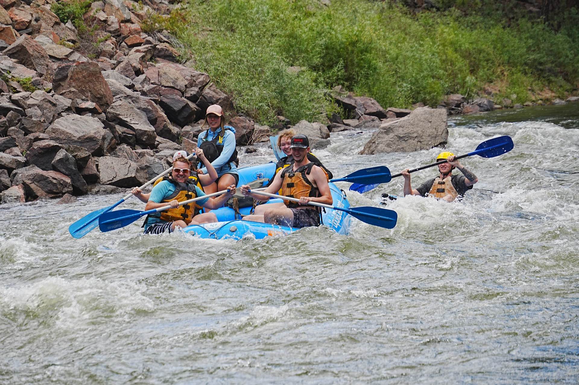 Rafting group on the Upper Colorado River