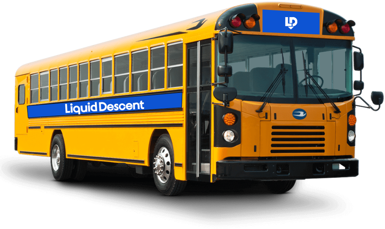 Liquid Descent charter bus shuttle