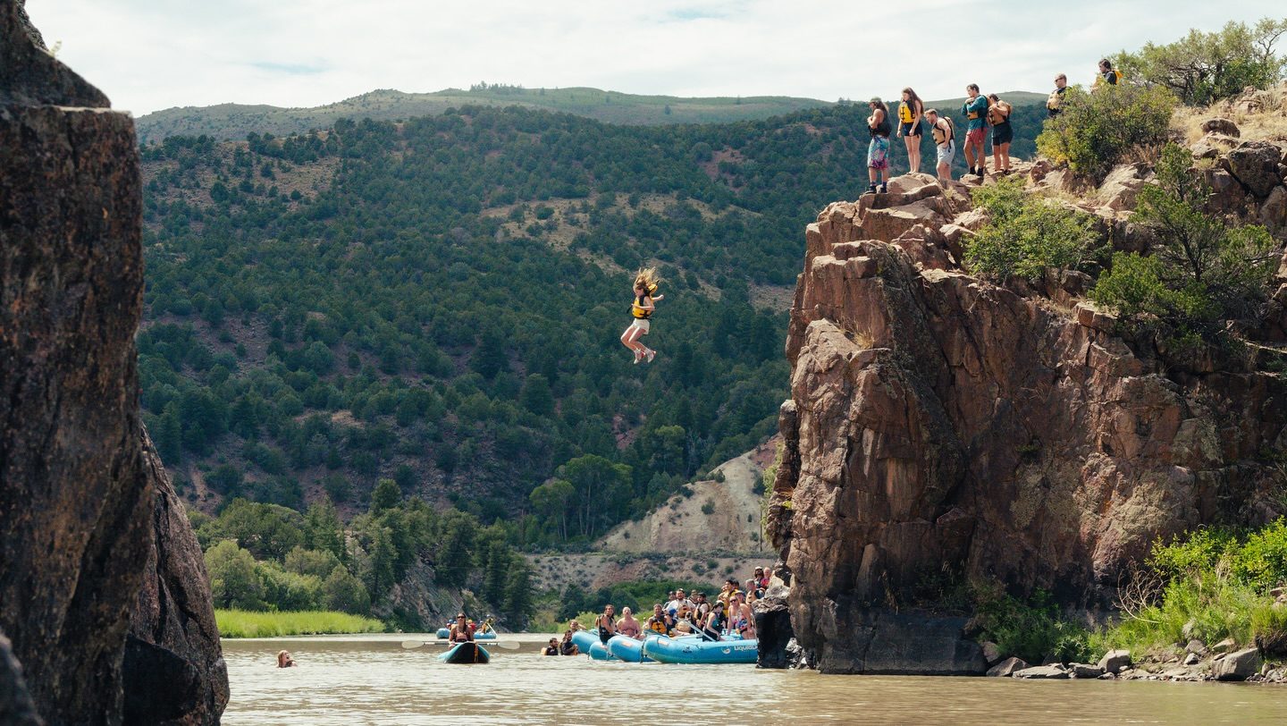 Upper Colorado River cliff jump