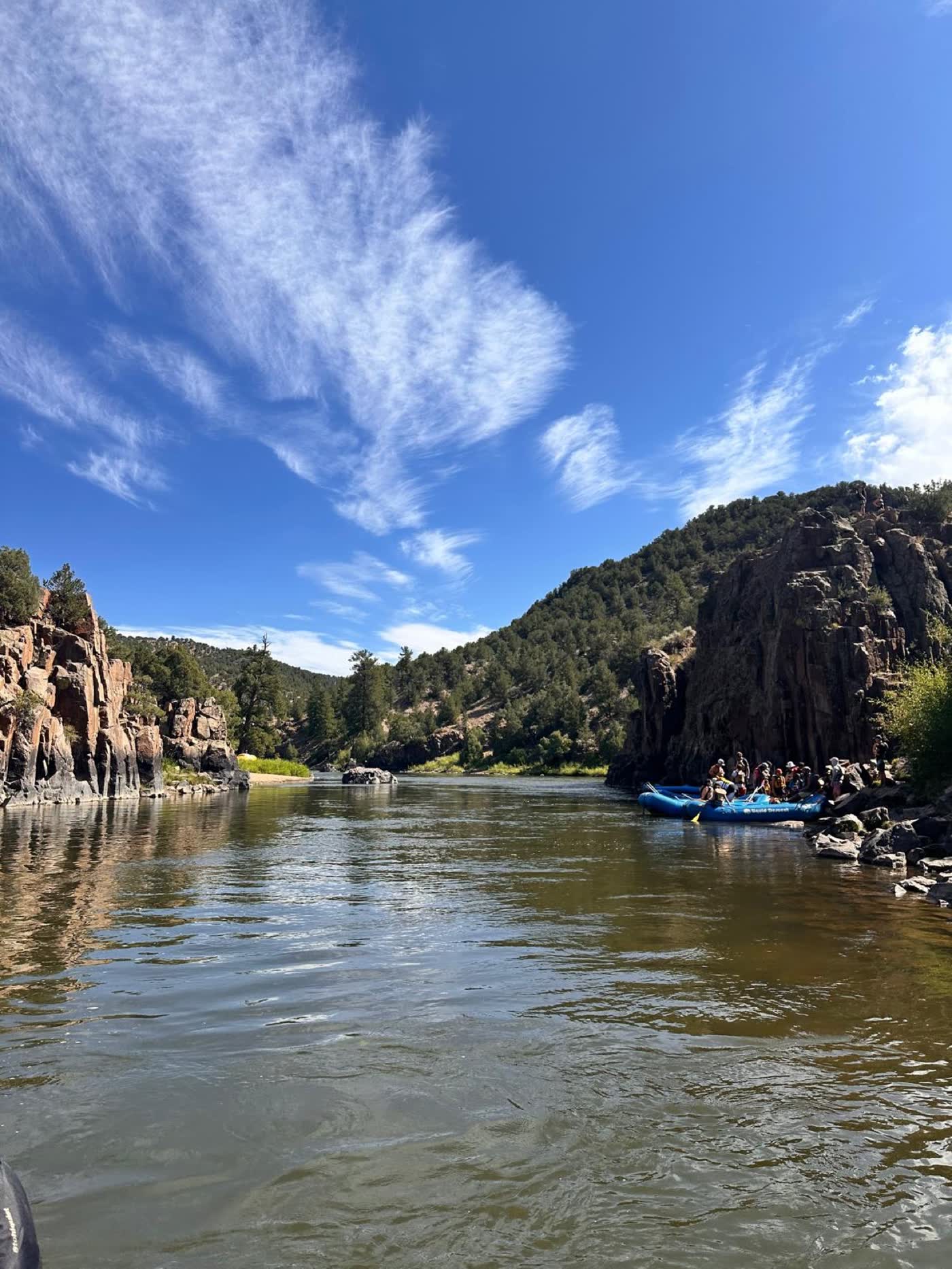 Upper Colorado River scenic canyon rafting near Kremmling